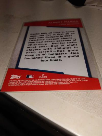 Topps 2022 opening day bomb squad Albert pujols - Thumbnail 2