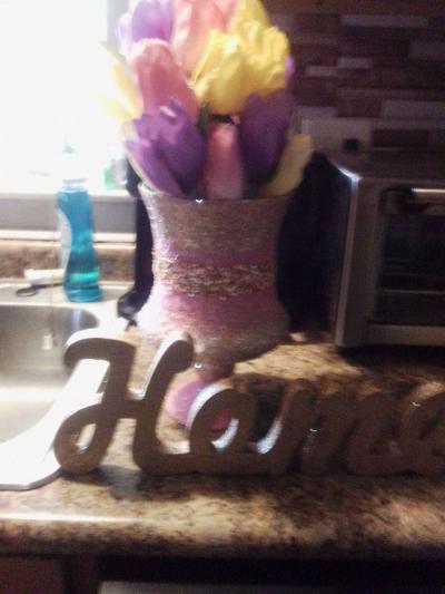 floral arrangement and home sign - Charlotte, North Carolina