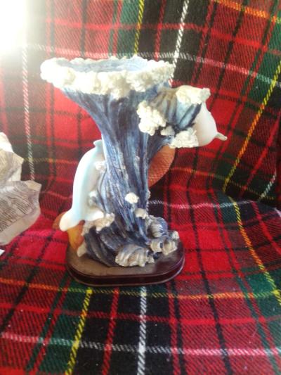 Tall Standing up Mermaid and Dolphin - Thumbnail 2