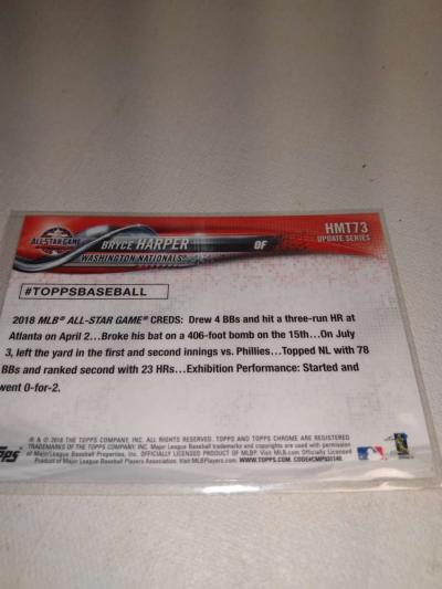 2018 Topps Chrome Bryce Harper - Thumbnail 2