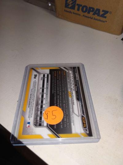 2016 Bowman Chrome first Yeudy Garcia autograph - Thumbnail 2