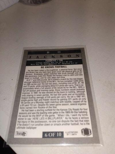 199 1 Fleer Bo Jackson - Thumbnail 2