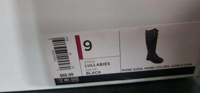 Black Tall Boots Size 9 - Thumbnail 2