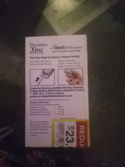Brand new box of Precision Xtra Test Strips - Thumbnail 2