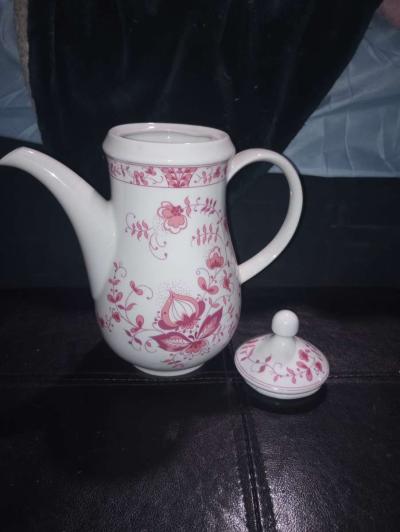 Vintage Kahla  Made in GDR East Germany  Coffee Pot  Pink Fl