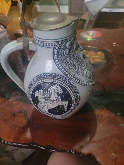 Vintage German Wine Stein - Thumbnail 2