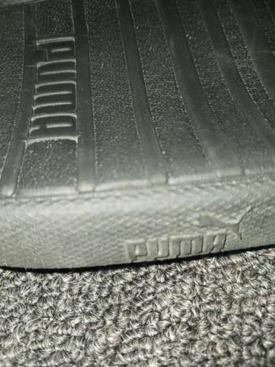 Forest Green and Black Puma Slides - Thumbnail 3