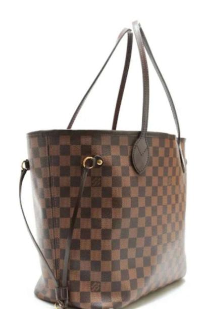 Louis Vuitton Neverfull Damier Ebene WITH POUCH - Thumbnail 3