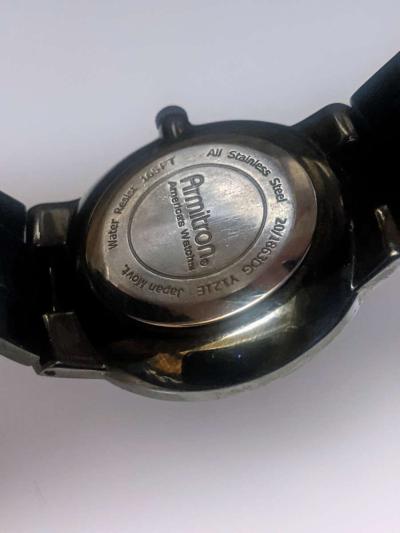 Armitron Mens Wrist Watch Black Stainless Stee201863DG Y121E - Thumbnail 2