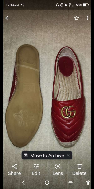 red Gucci shoes - Thumbnail 4