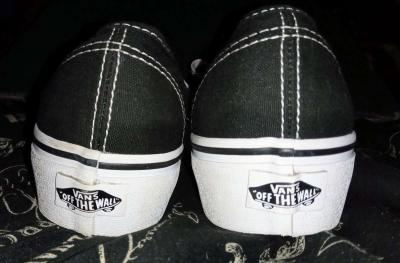 Navy and white off the wall Unisex Vans - Thumbnail 4