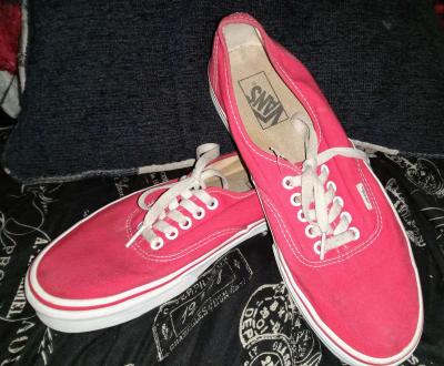 Vans Authentic off the wall carmine rose canvas shoes - Thumbnail 2