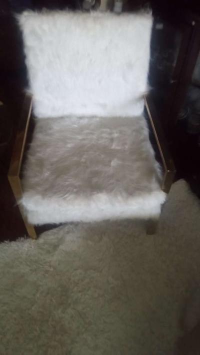 Pair Upholstered Arm Chairs Goldstone beautiful - Thumbnail 2