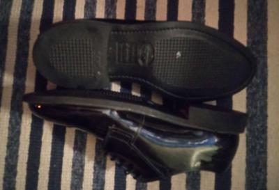 Bates Mens Black Leather Uniform Oxford sz 10E Dress Shoes - Thumbnail 2