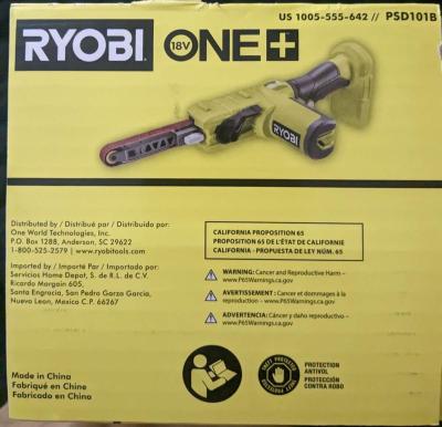 BRAND NEW Ryobi Two 4ah Batteries W Charger and Belt Sander - Thumbnail 3