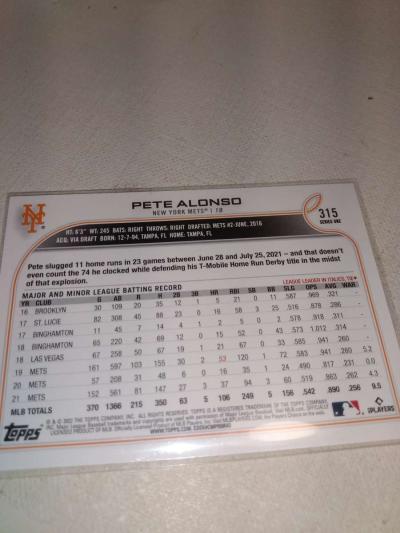 2022 Topps Pete Alonso - Thumbnail 2