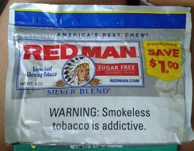 7 PACKS RedMan Loose Leaf Silver Blend Chewing Tabacco - Thumbnail 2