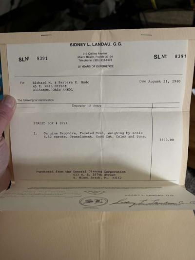 4 carate sapphire - Thumbnail 3