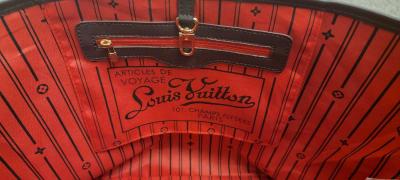 Louis Vuitton Neverfull Damier Ebene WITH POUCH - Thumbnail 5