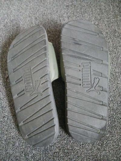 Forest Green and Black Puma Slides - Thumbnail 4