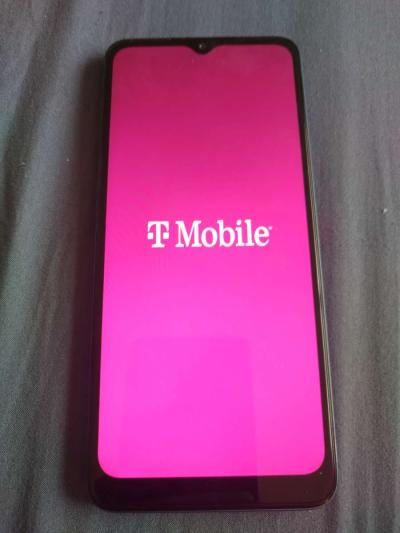 TMobile revvl 6 5G cellphone with charger cord and protector - Thumbnail 2