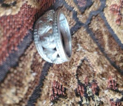 Sterling Silver And White Diamond Ring - Thumbnail 2