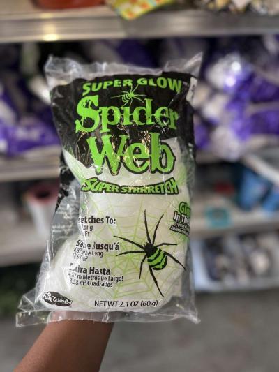 glow in the dark spider web - Thumbnail 2
