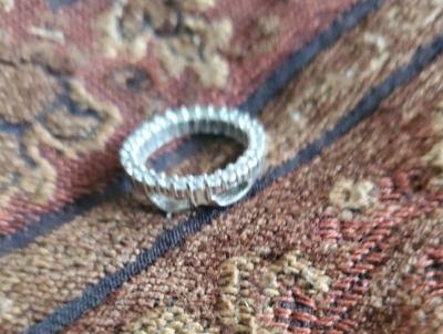 Sterling Silver And Swarovski Crystal Ring - Thumbnail 5