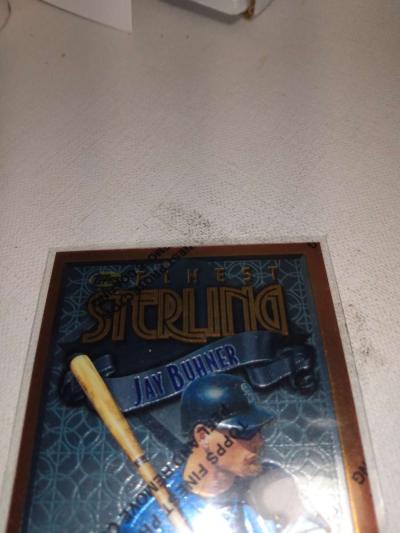 1996 Topps finest Sterling Jay buhner - Thumbnail 2