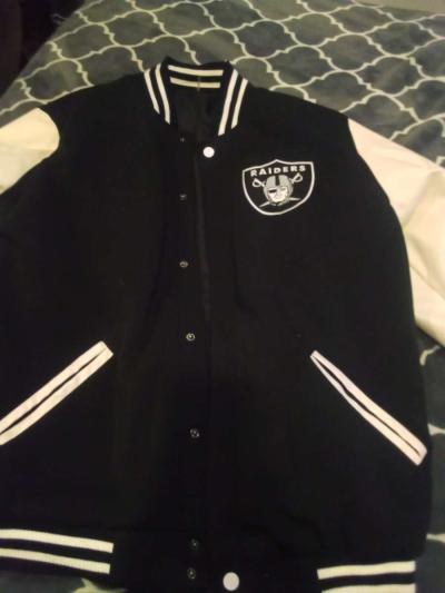 mens Oakland raider jacket - Thumbnail 2