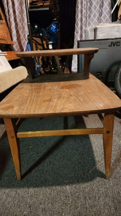 Modern Teak End Table - Thumbnail 2