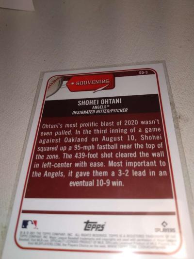 722 tops Big League shohei otani - Thumbnail 2