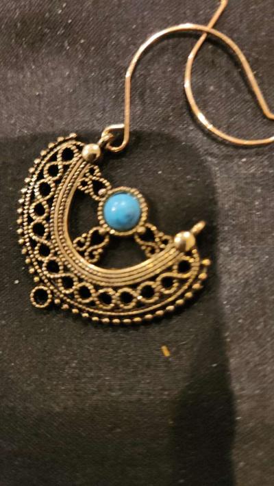 Jade Native American Earings - Thumbnail 4