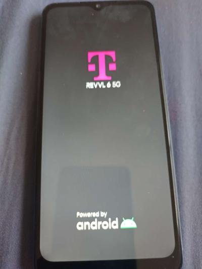 TMobile revvl 6 5G cellphone with charger cord and protector - Thumbnail 3