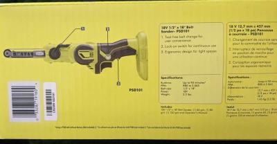 BRAND NEW Ryobi Two 4ah Batteries W Charger and Belt Sander - Thumbnail 4
