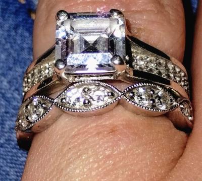 2 karet dimon ring set - Thumbnail 2