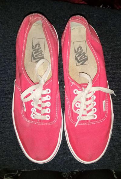 Vans Authentic off the wall carmine rose canvas shoes - Thumbnail 5