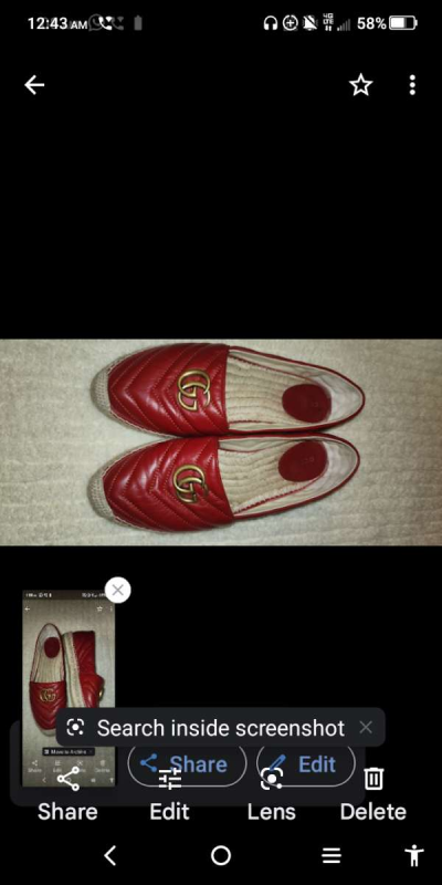 red Gucci shoes - Thumbnail 3