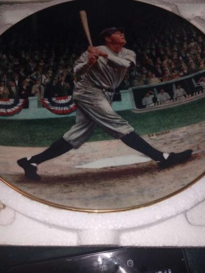 babe Ruth collectors plate