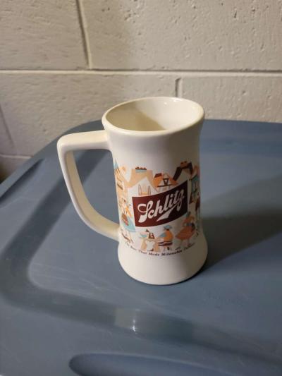 schlitz ceramic mug