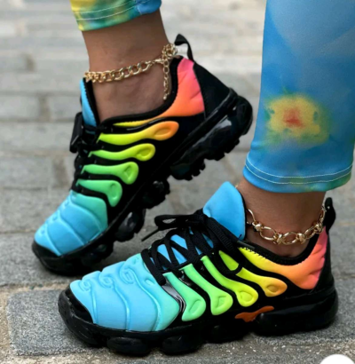 Vapormax Outdoor Sports Shoes Multicolor Leisure Comfortable - Thumbnail 3
