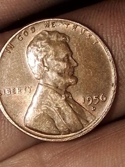 1956 d wheat penny doubling obverse as in back as well - Thumbnail 3