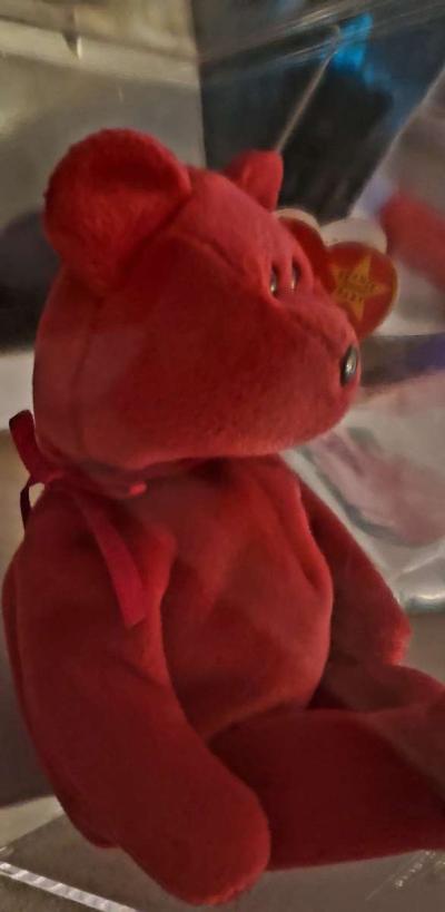 Vintage Collectible Original Ty Beanie Baby Valentina bear - Thumbnail 3