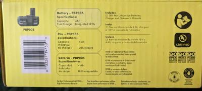 BRAND NEW Ryobi Two 4ah Batteries W Charger and Belt Sander - Thumbnail 5