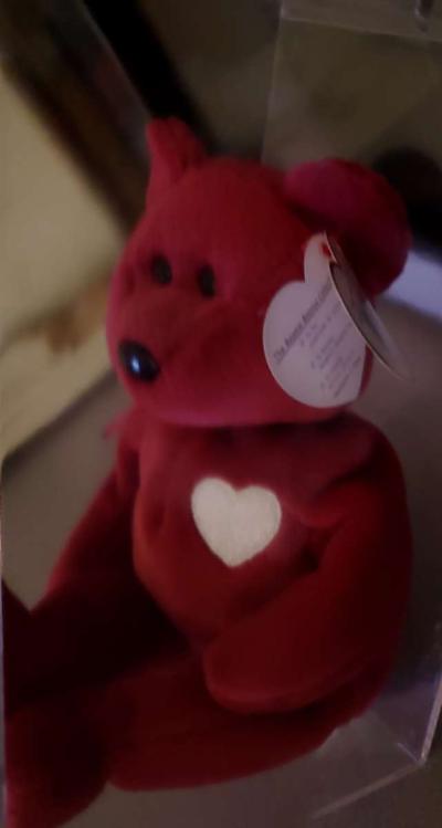 Vintage Collectible Original Ty Beanie Baby Valentina bear - Thumbnail 4