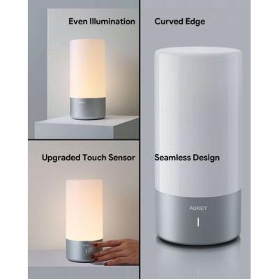Table Lamp Touch Sensor Bedside Lamp with Color Changing RGB - Thumbnail 2