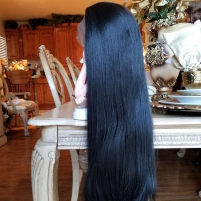 Black Yaki Lace Front Wig - Thumbnail 5