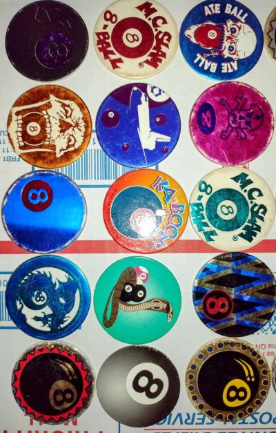 8 ball skull poison pogs - Thumbnail 3