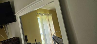 double size bed 2 nightstands dresser mirror - Thumbnail 5