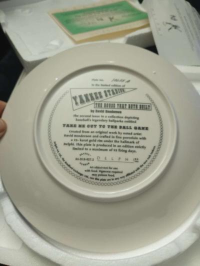 Yankee stadium ball park collectors plate - Thumbnail 2